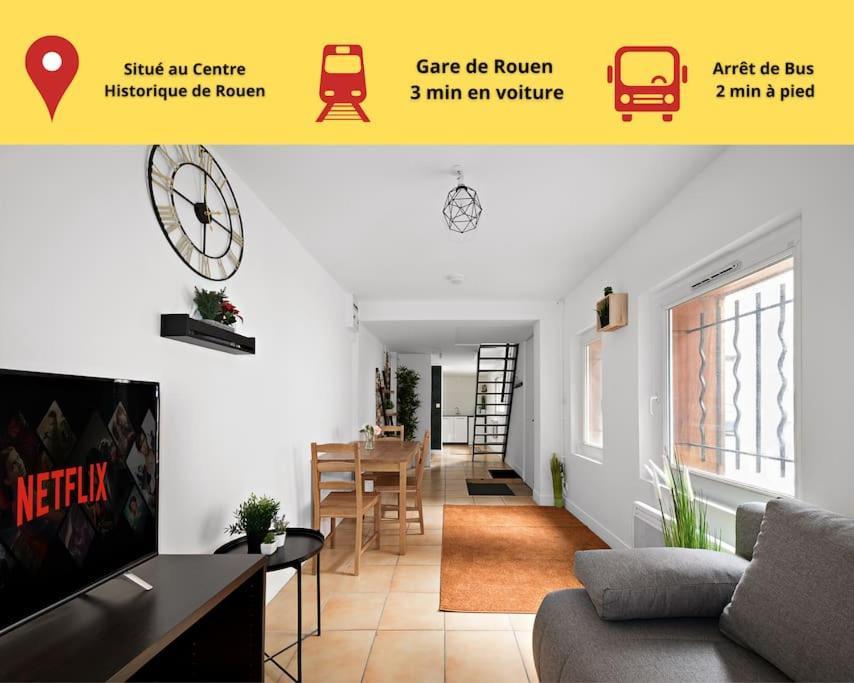 Amboise//Cosy-Centreville Rouen//Netfilx-Wifi//6Pers Kültér fotó
