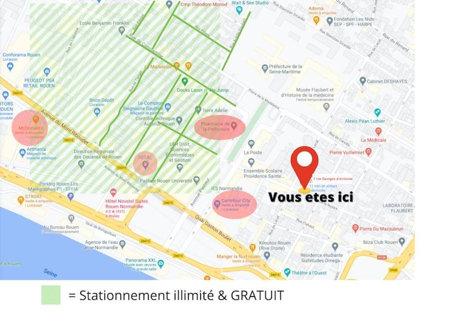 Amboise//Cosy-Centreville Rouen//Netfilx-Wifi//6Pers Kültér fotó